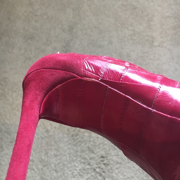 FINAL SALE Eel suede booties Size 6 1/2, new box, shoe bag, worn once org $895. - Picture 3 of 9